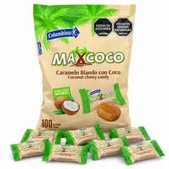 Confite max coco - Bolsa 100 unidades