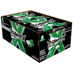 Trident X Splash – Display de 10 blísteres de 17.1 g · Yerbabuena