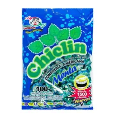 Chiclin – Bolsa de 100 unidades · Tipo: Menta